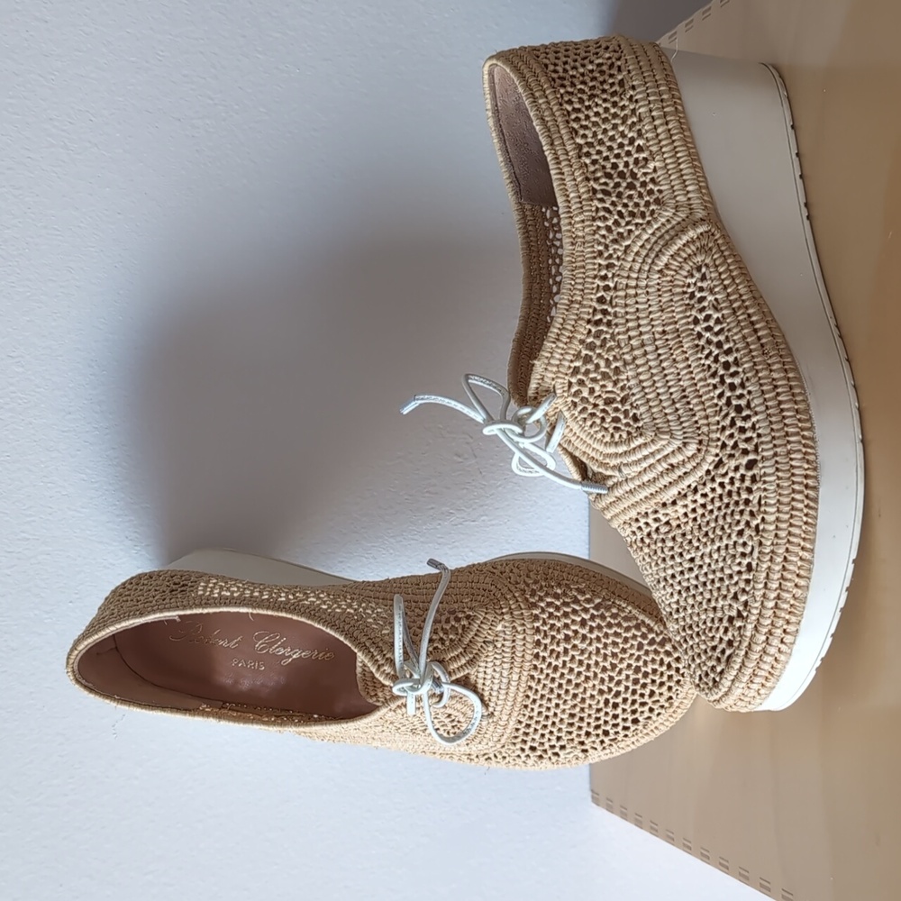 💝EUC ROBERT CLERGERIE RAFFIA SHOES